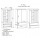 Мори МШ900.1 Шкаф с 2мя дверями и 2мя ящиками, Дуб Сонома