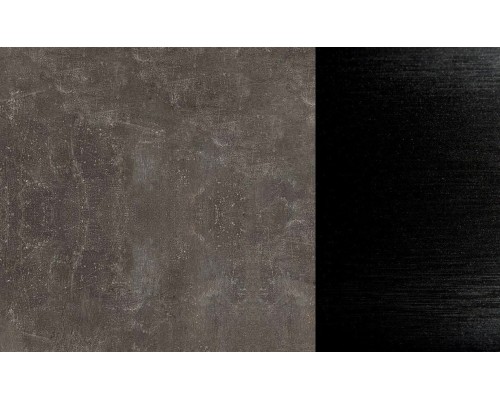 Стол письменный Леонардо Камень темный, металл Черный